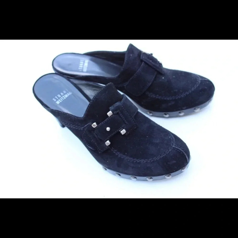 Stuart Weitzman studded mules